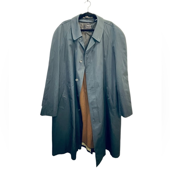Pefri Men’s Trench Coat in Dark Navy gray with removable bodywarmer size 54, XXL - Picture 1 of 7